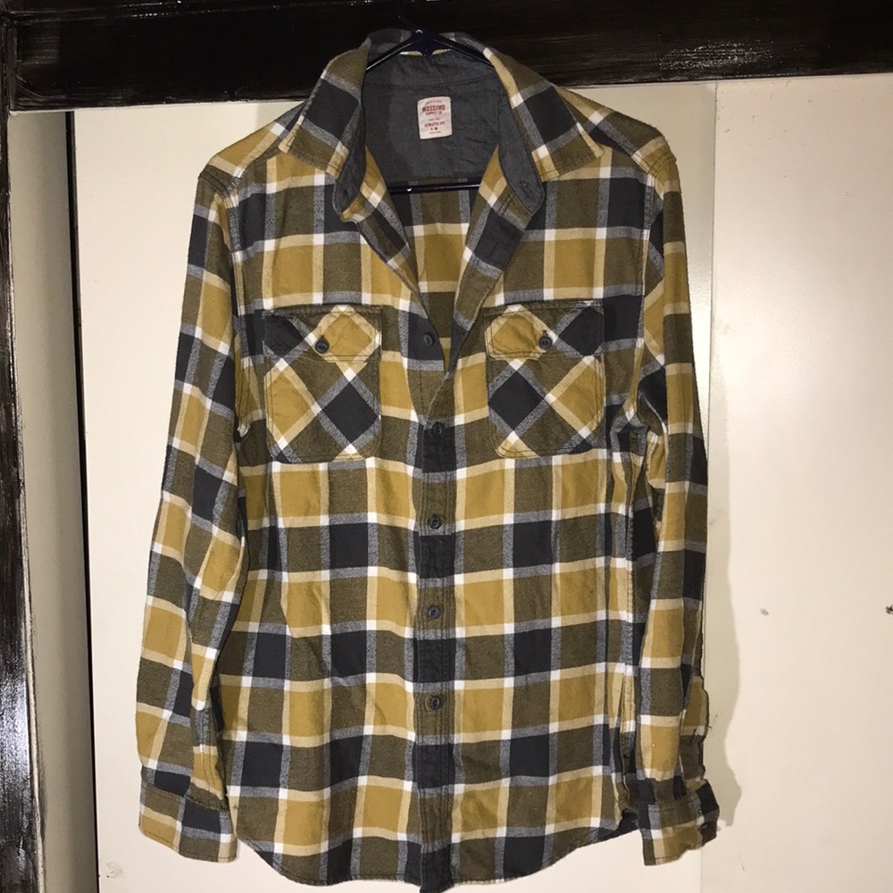 COPY - Yellow and Grey Button Down Shirt